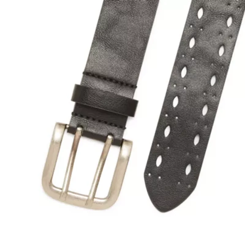 a.n.a Double Prong Edge Perforated Womens Belt