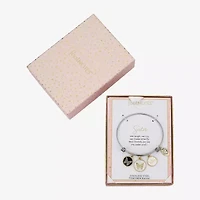 Footnotes Sister Womens Stainless Steel Butterfly Bangle Bracelet