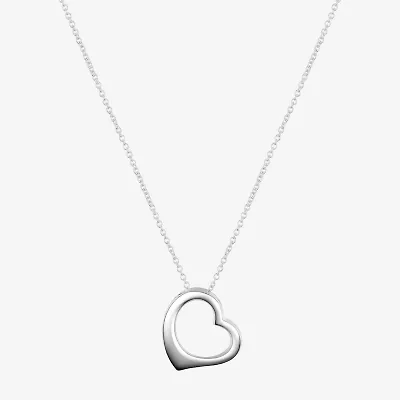 Footnotes Daughter Womens Sterling Silver Heart 16 Inch Pendant Necklace