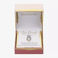 Footnotes Womens Sterling Silver Heart Wing 16 Inch Pendant Necklace