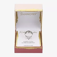 Footnotes Mother & Daughter Filigree Womens 3MM Sterling Silver Heart Band