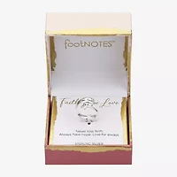 Footnotes Faith Womens 6MM Sterling Silver Cross Bypass  Band