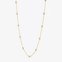 Diamond Addiction 1/4 CT.T.W. - 1/2 CT. T.W. (G-H / Si2-I1)  Lab-Grown Station Necklace Sterling Silver Or 14k Gold Over