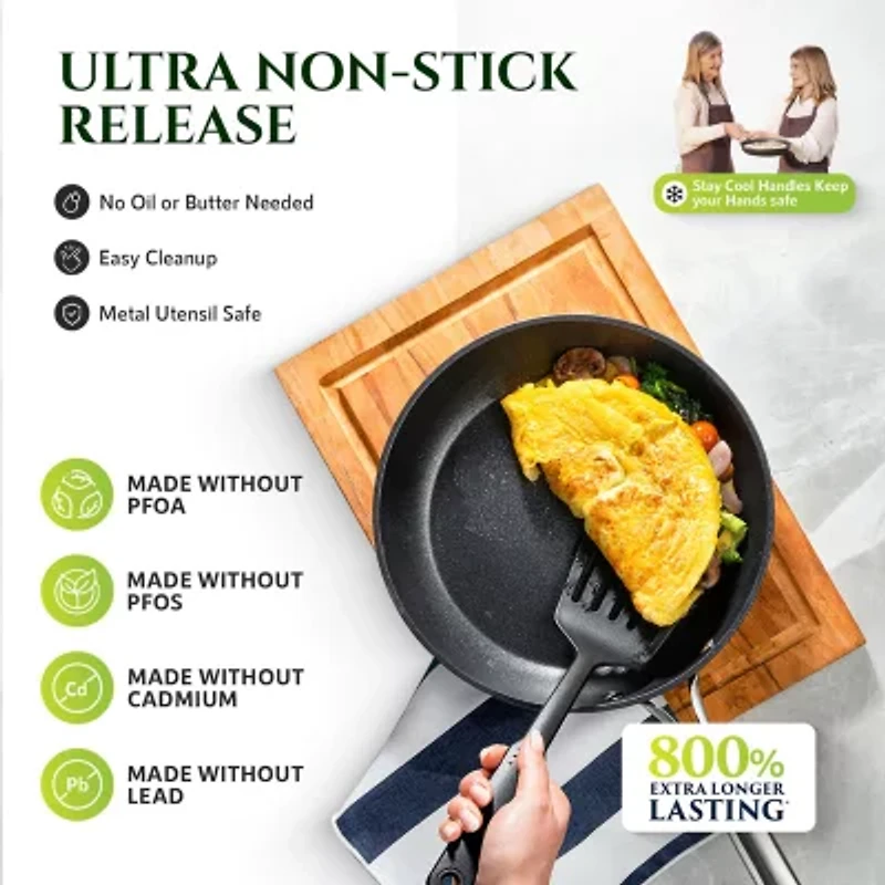 Granitestone Armor Max Hard Anodized Ultra Durable 12" Frying Pan