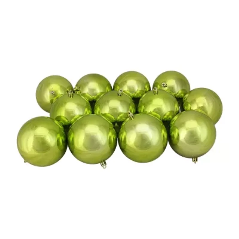 Northlight Shiny Kiwi Ball 12-pc. Christmas Ornament