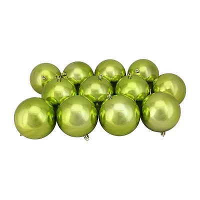 Northlight Shiny Kiwi Ball 12-pc. Christmas Ornament