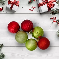 Northlight 3-Finish Ball 100-pc. Christmas Ornament