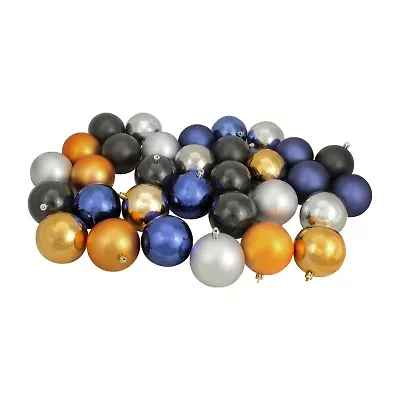 Northlight 2-Finish Black Ball 32-pc. Christmas Ornament