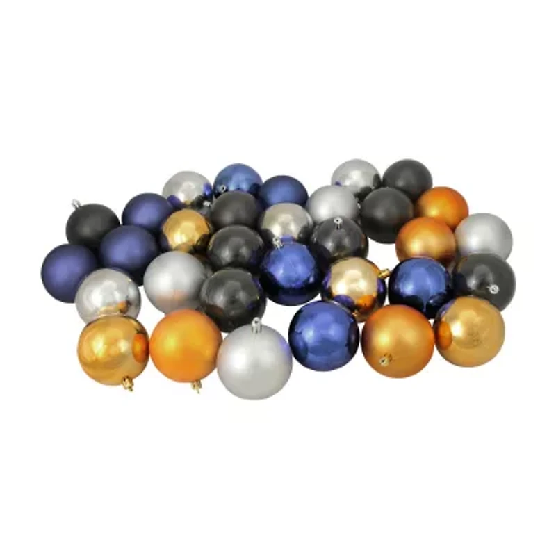 Northlight 2-Finish Black Ball 32-pc. Christmas Ornament