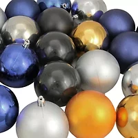 Northlight 2-Finish Black Ball 32-pc. Christmas Ornament