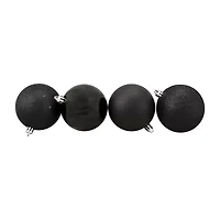 Northlight Black 4-Finish Ball 16-pc. Christmas Ornament