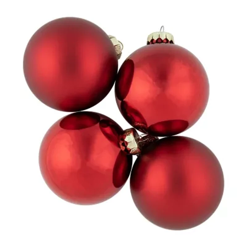 Northlight Red Glass Ball 96-pc. Christmas Ornament