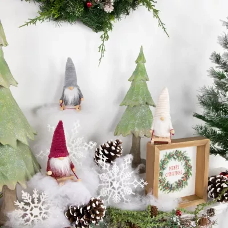 Northlight Sledding Gnomes 3-pc. Christmas Ornament