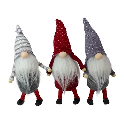 Northlight Standing Gnome 3-pc. Christmas Ornament
