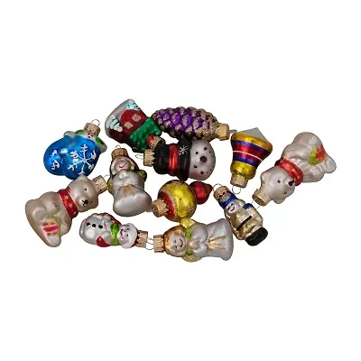 Northlight 2-Finish Cold Glass Gold 12-pc. Christmas Ornament