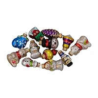Northlight 2-Finish Cold Glass Gold 12-pc. Christmas Ornament
