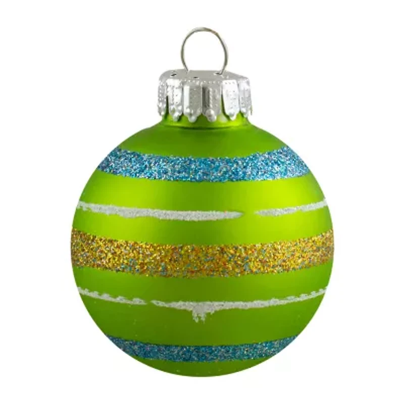 Northlight Matte Glass Ball 10-pc. Christmas Ornament