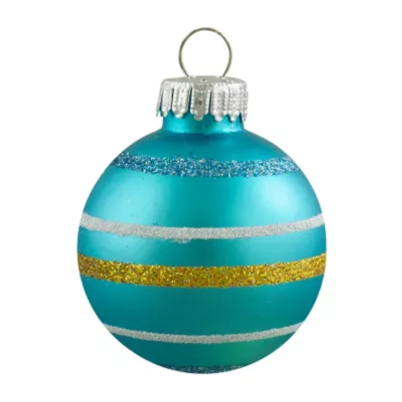 Northlight Matte Glass Ball 10-pc. Christmas Ornament