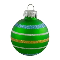 Northlight Matte Glass Ball 10-pc. Christmas Ornament