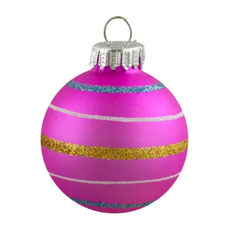 Northlight Matte Glass Ball 10-pc. Christmas Ornament