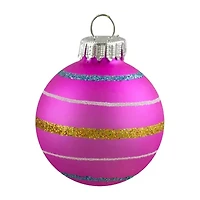 Northlight Matte Glass Ball 10-pc. Christmas Ornament