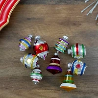 Northlight 2-Finish Glittered 9-pc. Christmas Ornament