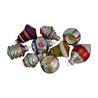 Northlight 2-Finish Glittered 9-pc. Christmas Ornament