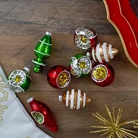 Northlight Refleor 2-Finish 9-pc. Christmas Ornament