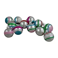 Northlight 2-Finish Glass Ball 12-pc. Christmas Ornament