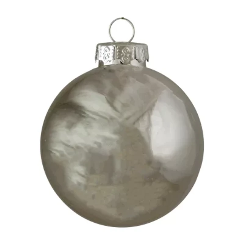 Northlight Silver Glass Ball 40-pc. Christmas Ornament