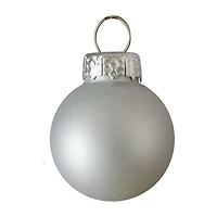 Northlight Silver Glass Ball 40-pc. Christmas Ornament