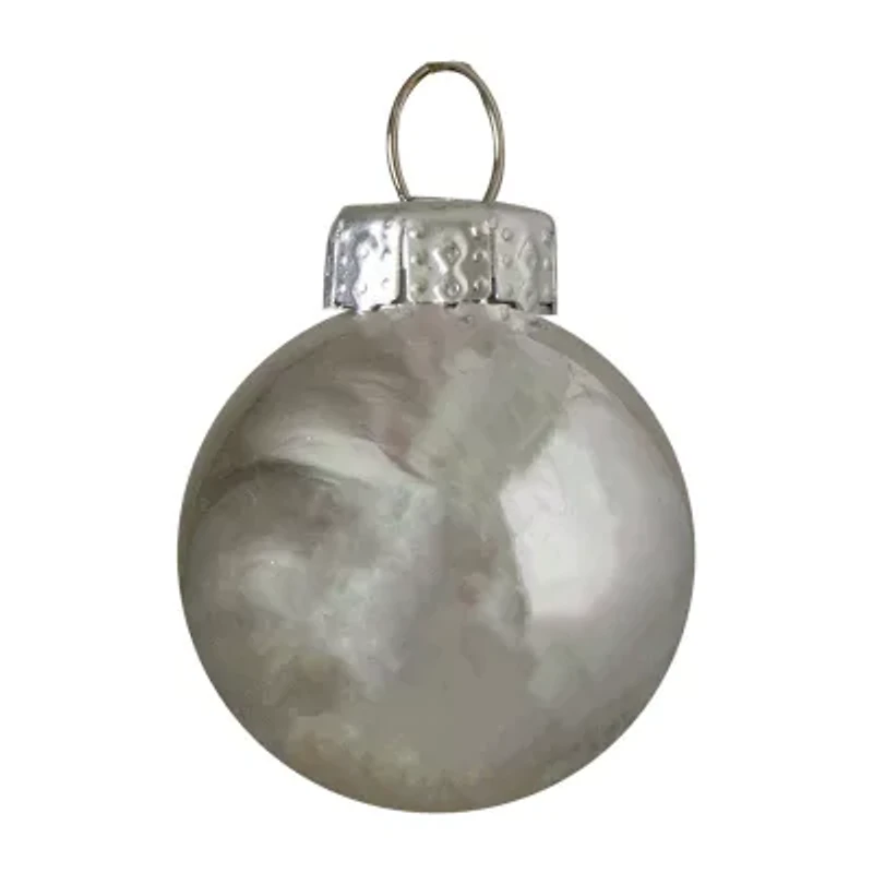 Northlight Silver Glass Ball 40-pc. Christmas Ornament