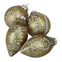 Northlight Shiny Glass Ball 4-pc. Christmas Ornament