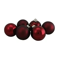 Northlight 2-Finish Glass Ball -pc. Christmas Ornament