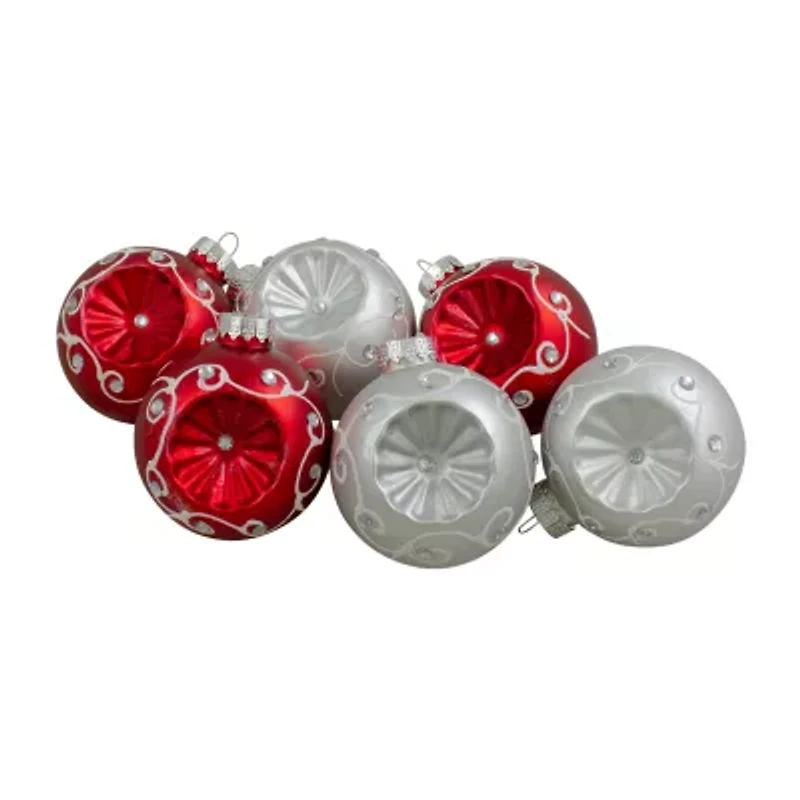 Northlight Retro Refleor Ball 6-pc. Christmas Ornament