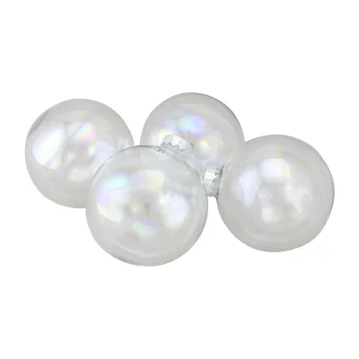Northlight Clear Glass Ball 4-pc. Christmas Ornament
