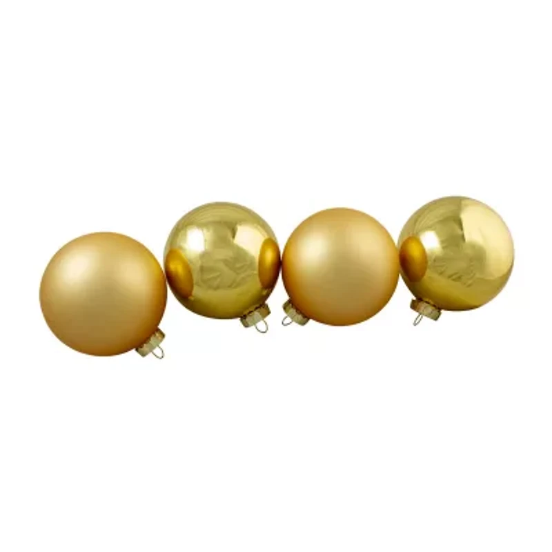 Northlight Glass 2-Finish Ball -pc. Christmas Ornament