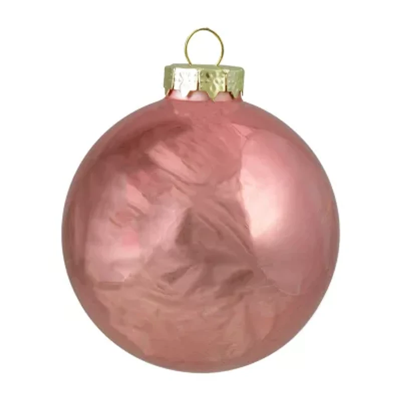 Northlight Pink 2-Finish Ball 4-pc. Christmas Ornament