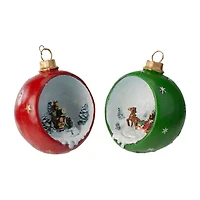 Northlight Led Winter Scene 2-pc. Lighted Christmas Ornament