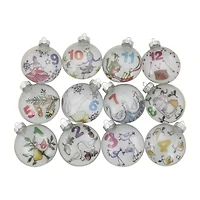 Northlight Glass Disc 12-pc. Christmas Ornament