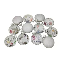 Northlight Glass Disc 12-pc. Christmas Ornament