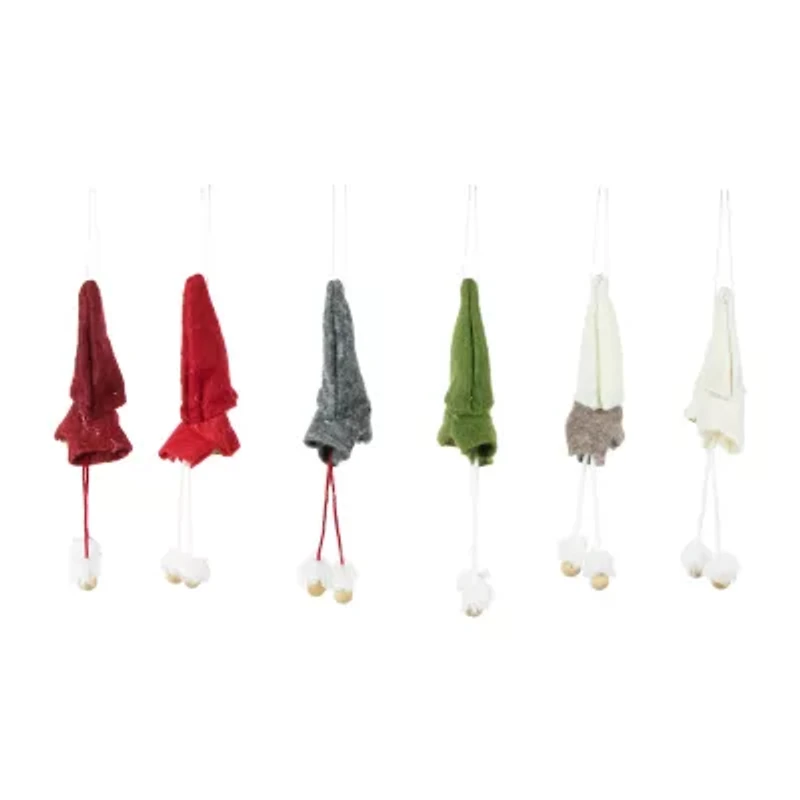 Northlight Gnomes Plush 6-pc. Christmas Ornament