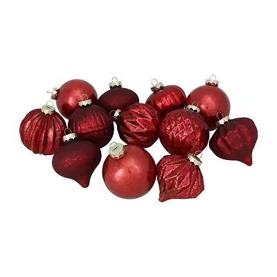 Northlight Mercury Glass 12-pc. Christmas Ornament
