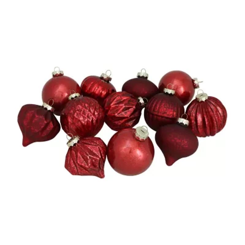 Northlight Mercury Glass 12-pc. Christmas Ornament