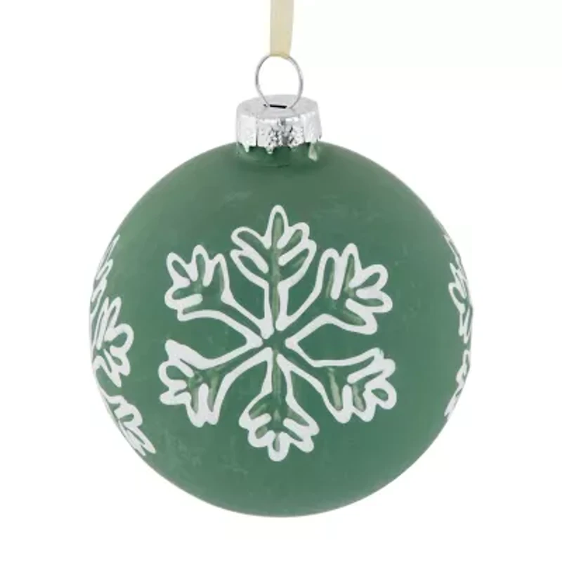 Northlight Ball With Snowflakes 4-pc. Christmas Ornament