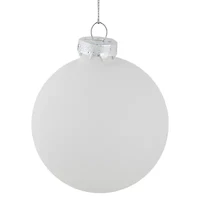 Northlight Glass Ball With Trees 4-pc. Christmas Ornament