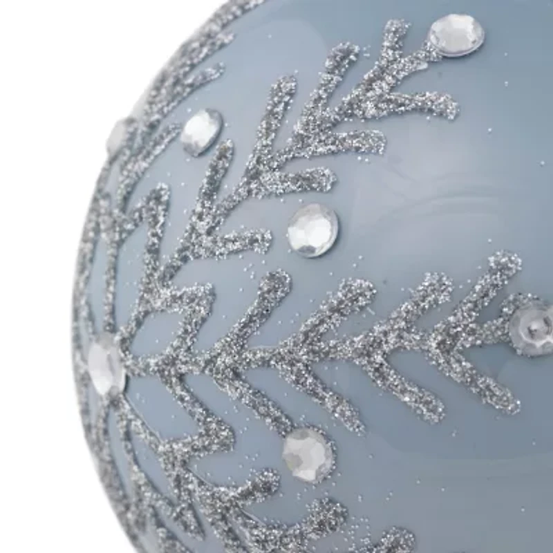 Northlight Snowflakes Glass Ball 2-pc. Christmas Ornament