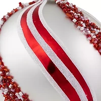 Northlight Striped Ball 2-pc. Christmas Ornament