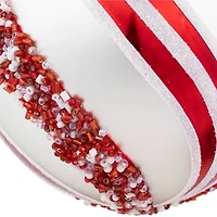 Northlight Striped Ball 2-pc. Christmas Ornament