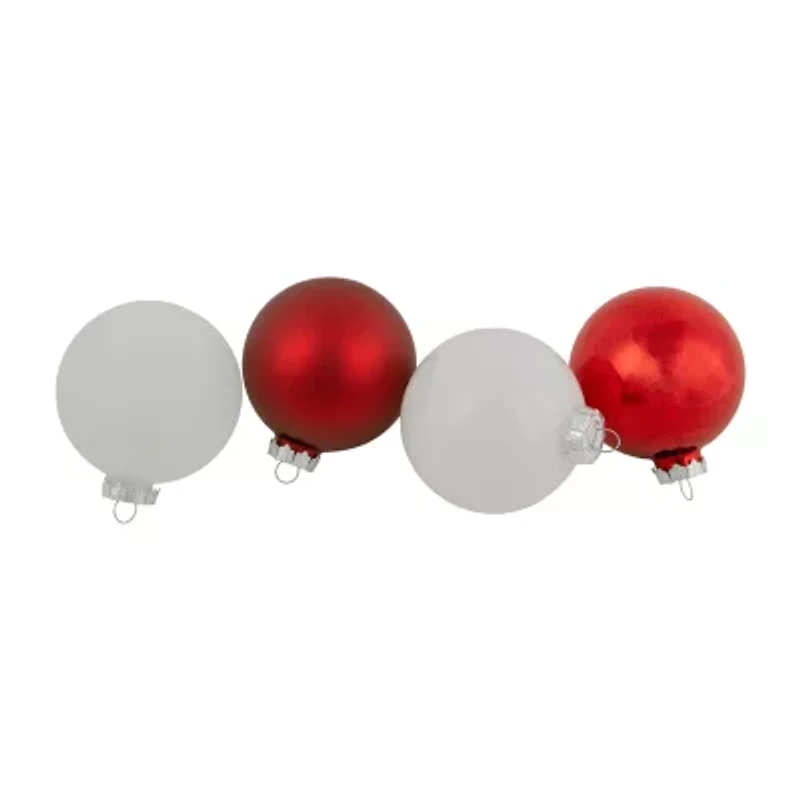 Northlight 3-Finish Glass Ball 96-pc. Christmas Ornament